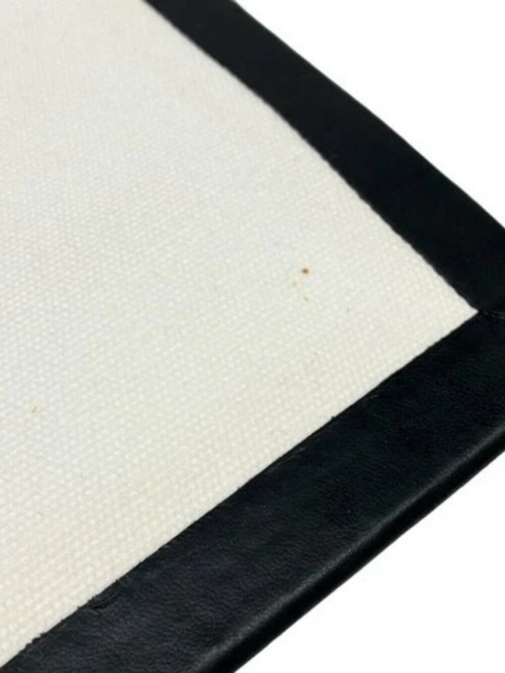 CELINE - Cream Black Canvas Clutch Bag - Picture 12 of 15